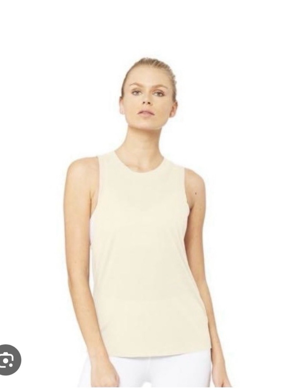 Alo Heat Wave Tank Top in Pristine, Size Small